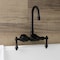 Kingston Brass AE1T0 3-3/8 Inch Wall Mount Tub Faucet, Matte Black AE1T0 - alternate 3